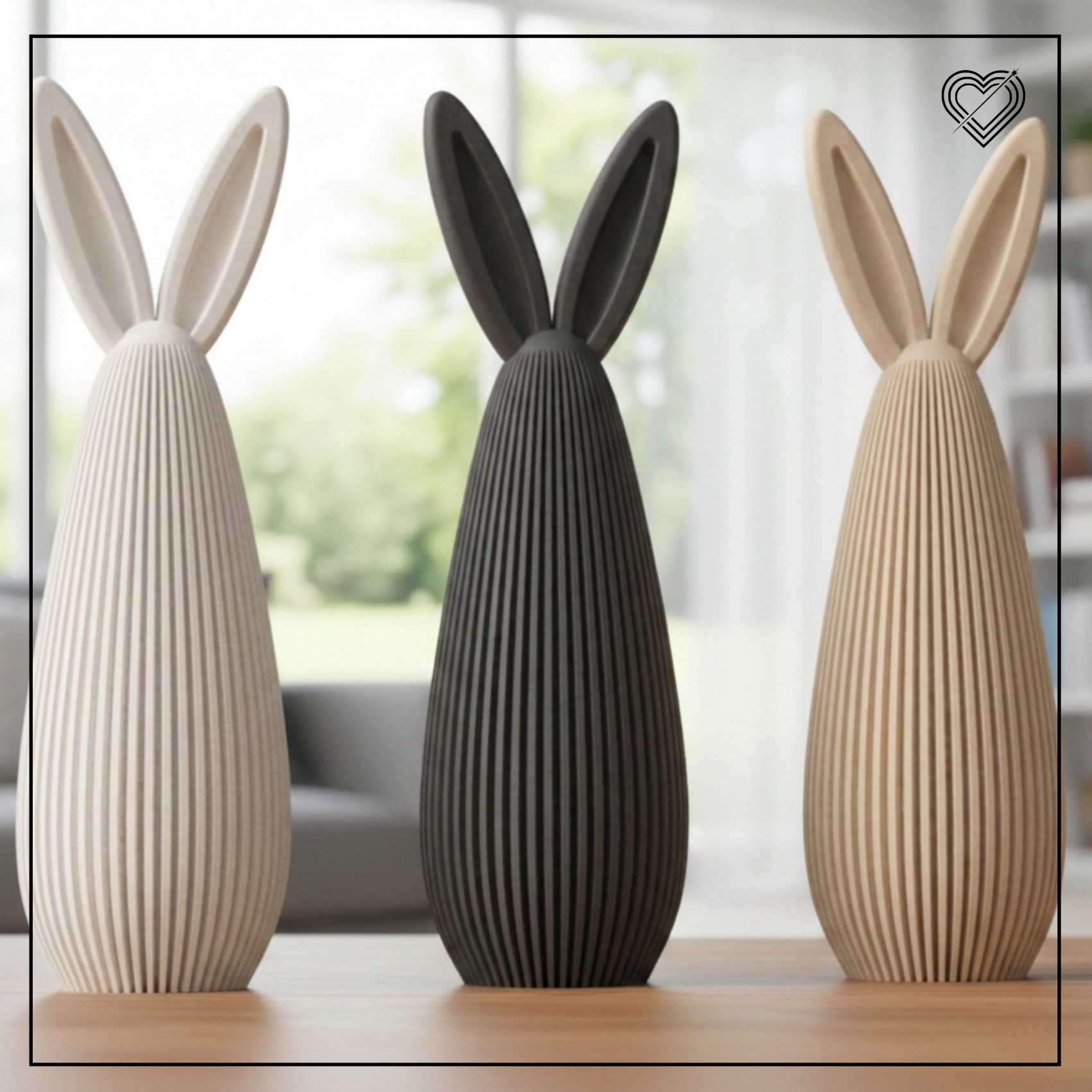 3D hohe Hasen Skulptur