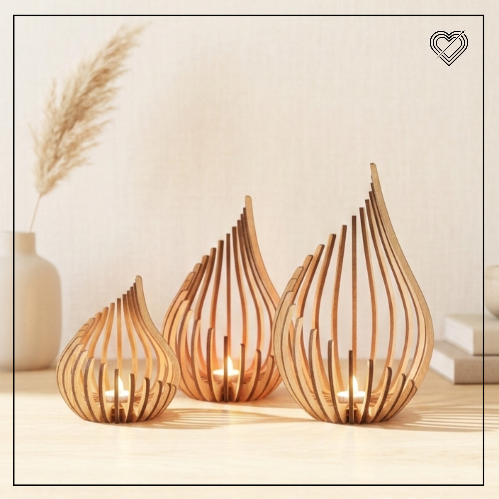 Teelichthalter Tropfen Windlicht