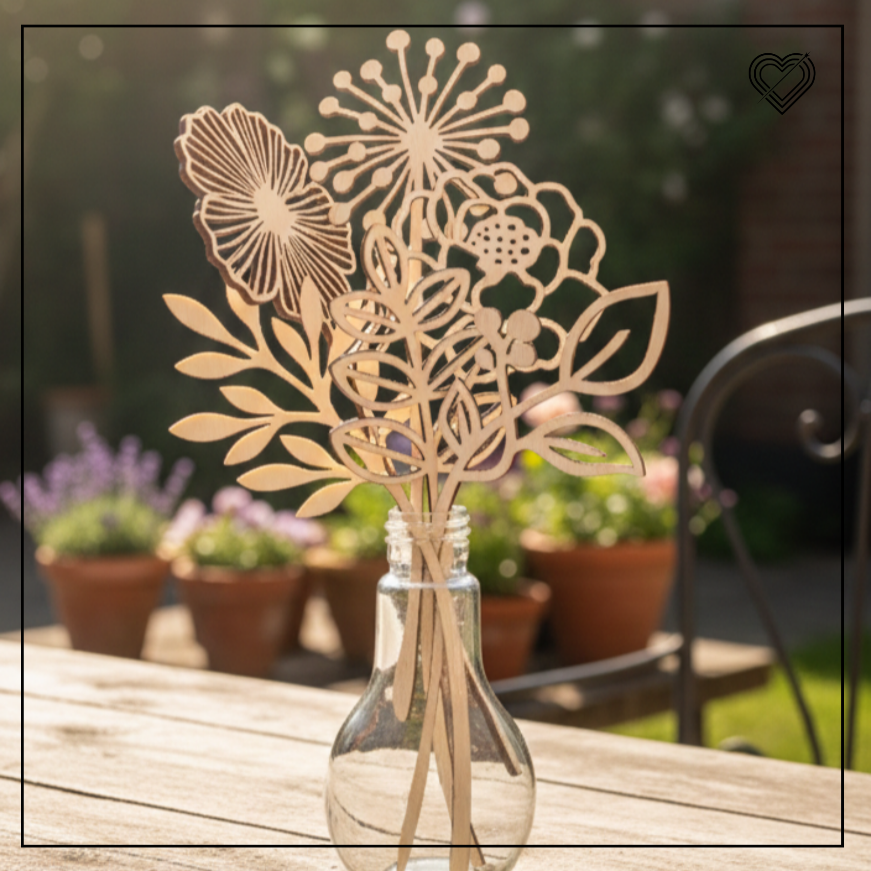 Blumenstecker Holzblumen