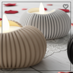 3D Herz Teelichthalter