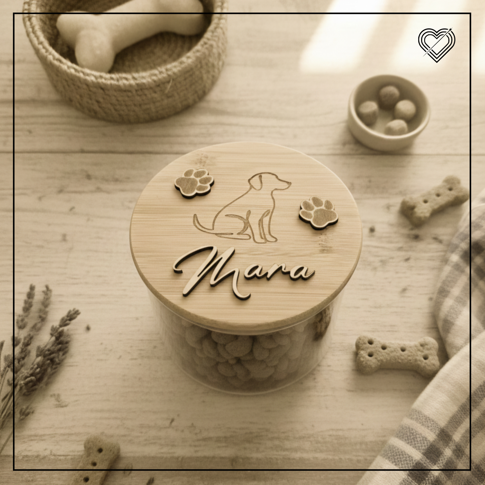 Vorratsglas Leckerlidose verschiedene Motive