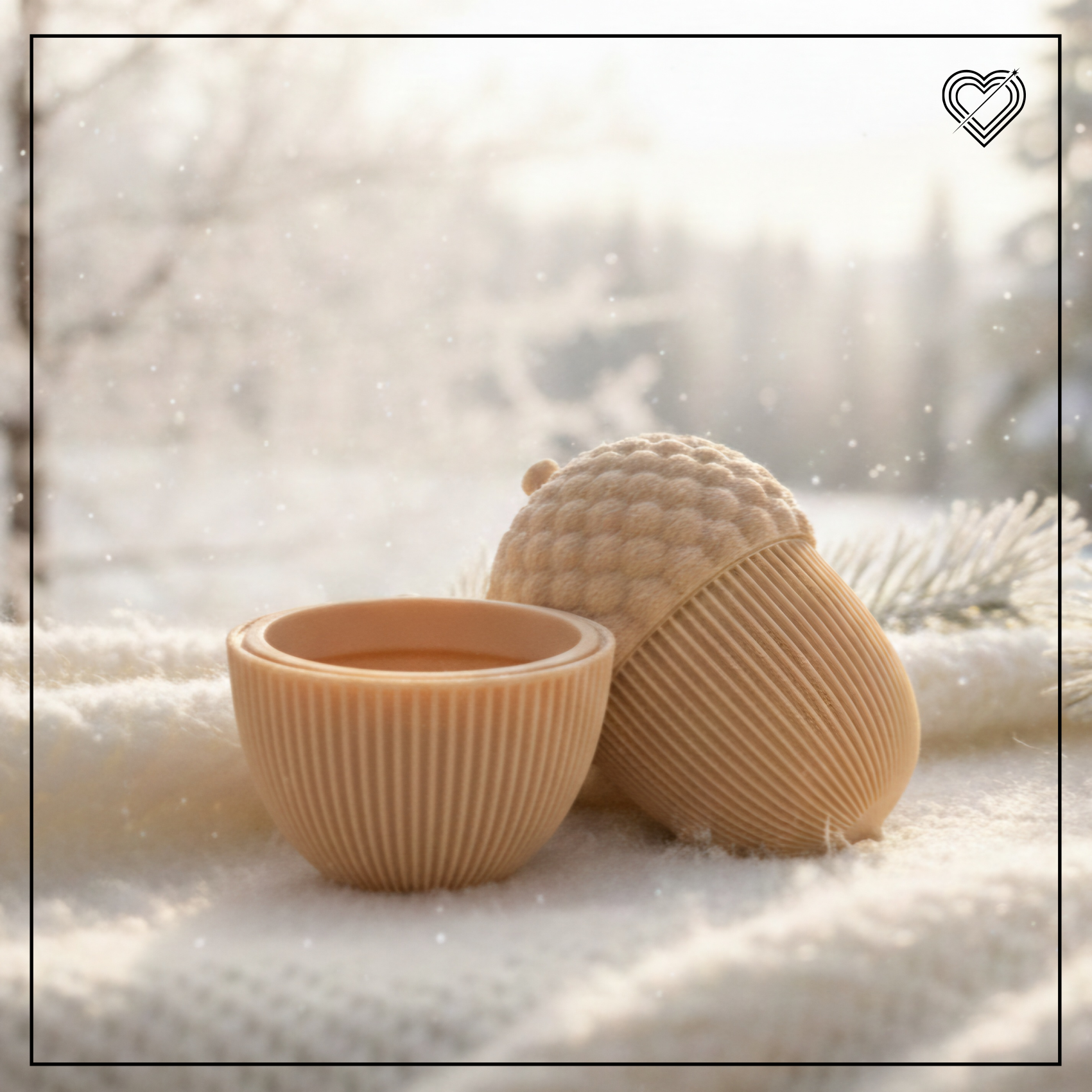 3D Eichelbehälter mit Schraubverschluss