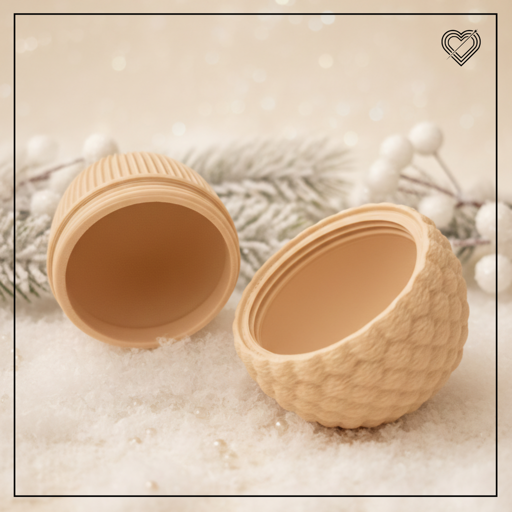 3D Eichelbehälter mit Schraubverschluss