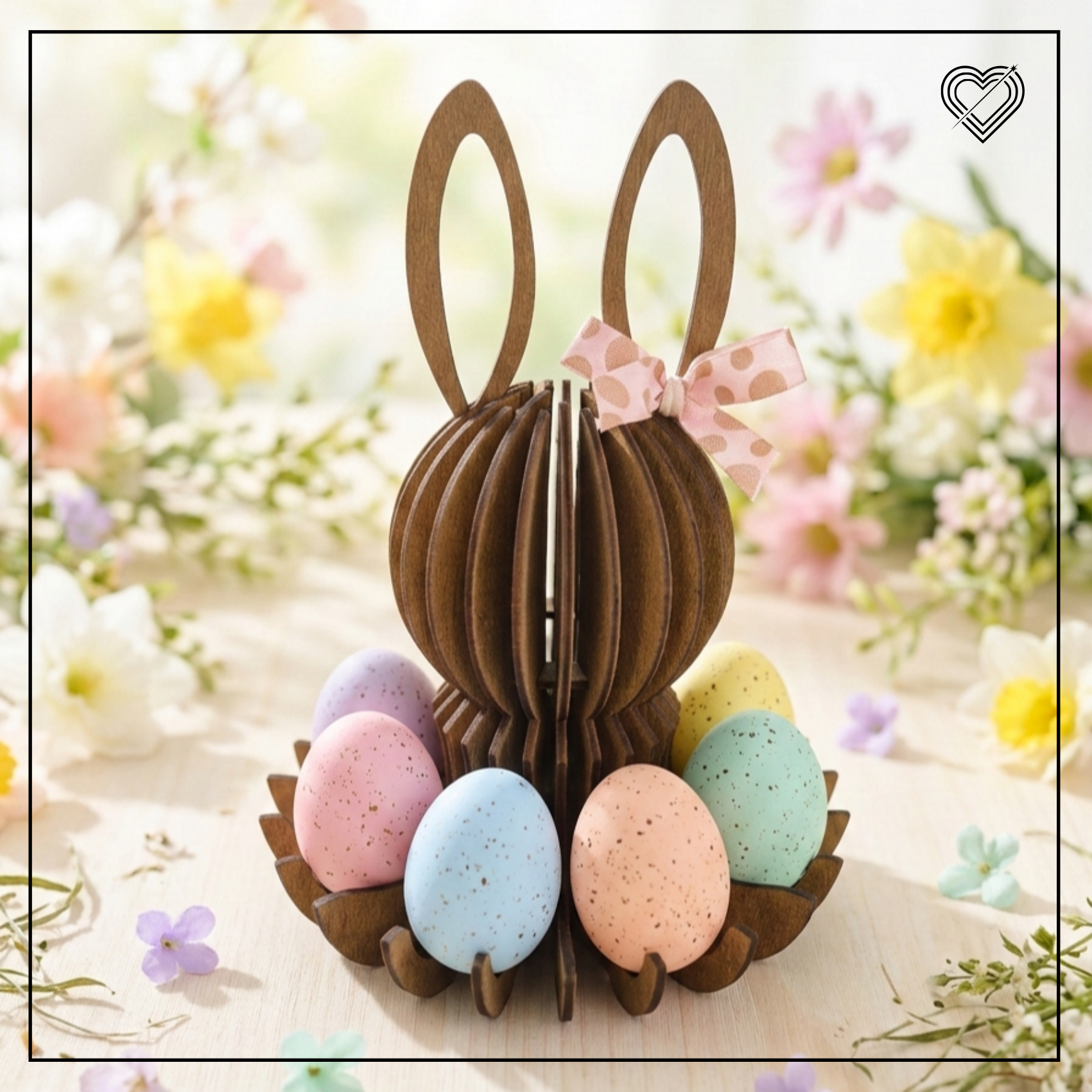 Eierhalter, Hasenschale, Etagere, Osterkörbchen für Eier