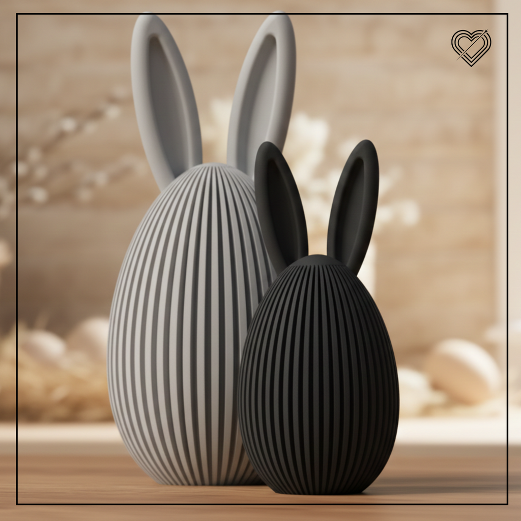3D Osterei mit Hasenohren