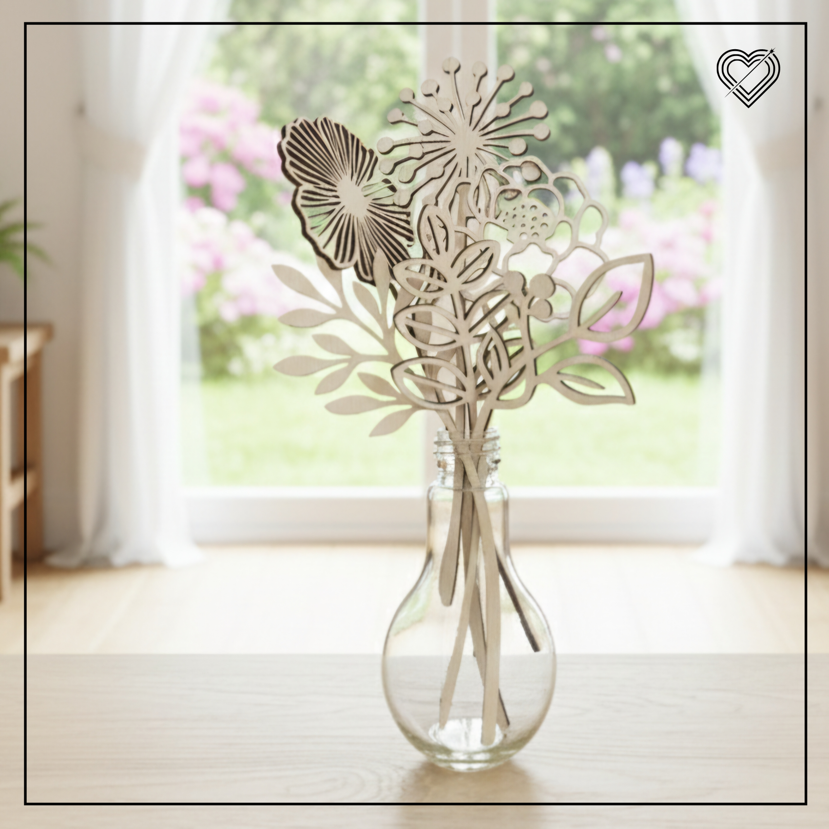 Blumenstecker Holzblumen