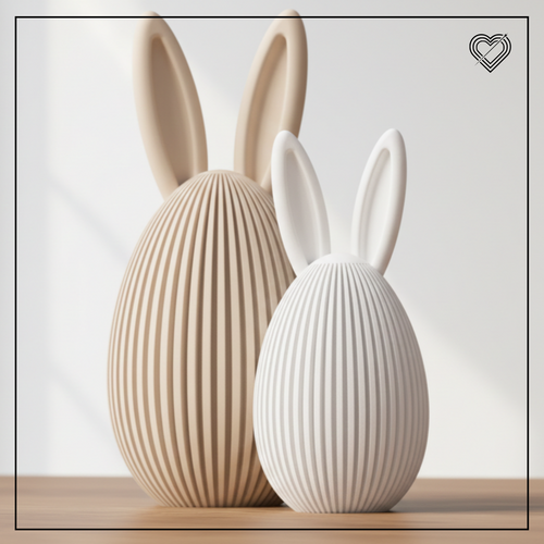3D Osterei mit Hasenohren