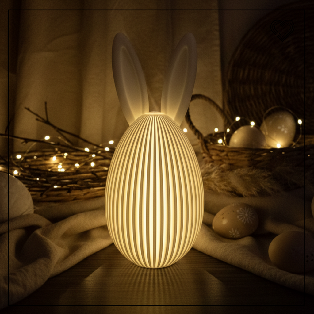 3D Osterei mit Hasenohren