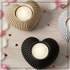 3D Herz Teelichthalter