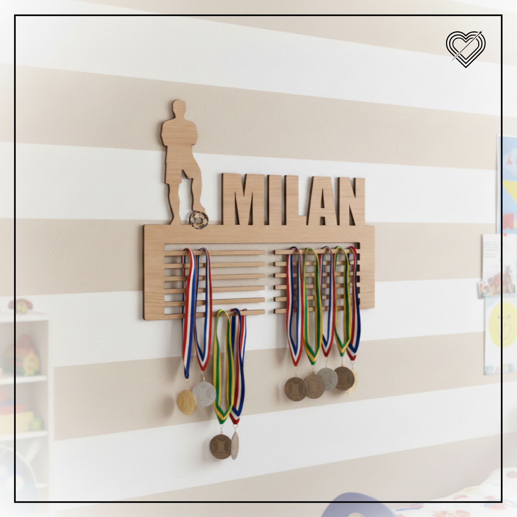 Medaillenhalter Fußball verschiedene Motive