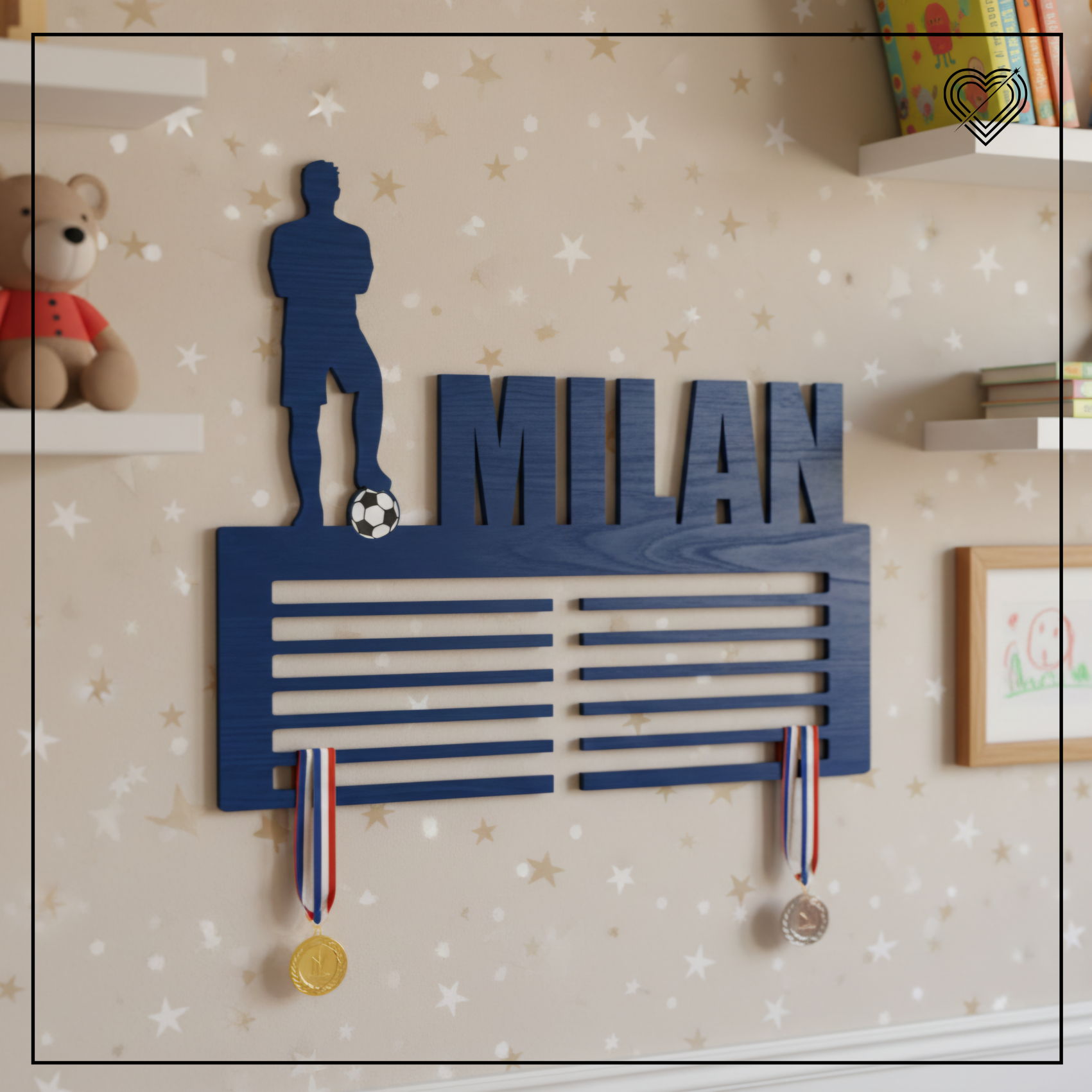 Medaillenhalter Fußball verschiedene Motive