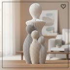 3D Mutter mit 1-4 Kindern Statue