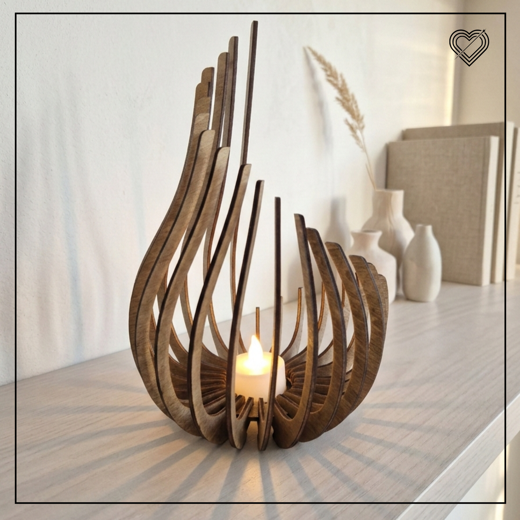 Teelichthalter Tropfen Windlicht