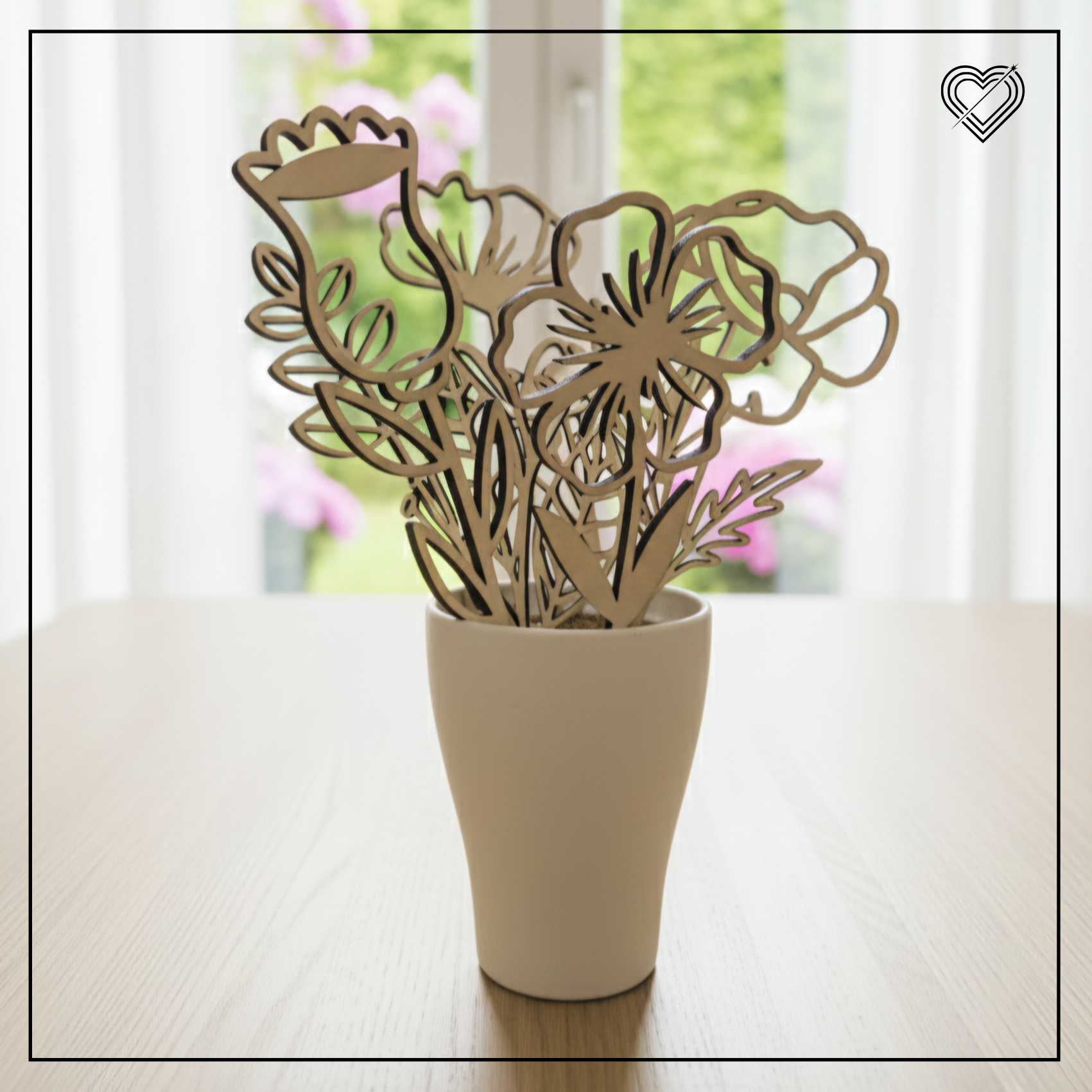 Blumenstecker Holzblumen