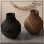 3D Vase Rillen&Struktur