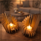 Teelichthalter Kerzenhalter in zwei Varianten