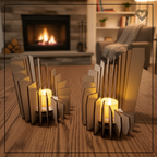 Teelichthalter Kerzenhalter in zwei Varianten